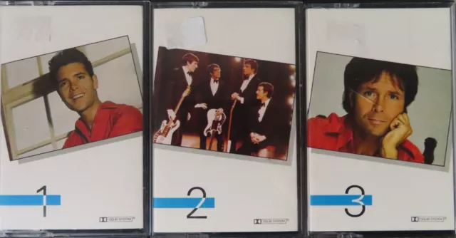 Vintage Music Cassette Tapes RD The Best of Cliff Richard & The Shadows 1,2,3