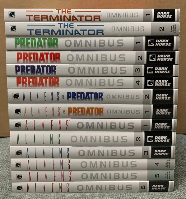 Aliens Predator VS Terminator Omnibus Dark Horse Comics Complete Series Lot OOP!