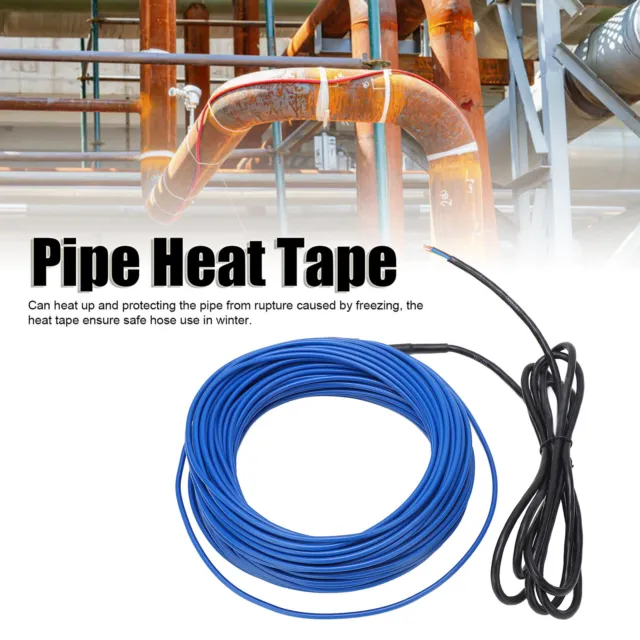 15M 1.5m² Pipe Heat Cable 15W/M 225W/PC Self Regulating Heating Tape 110‑120VAC✪