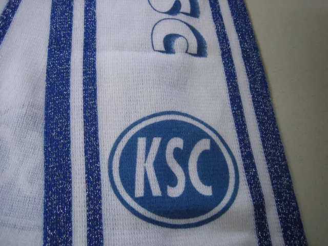 Fan SCHAL KSC Karlsruher SC "Wildparkstadion" Fussball Fan Schal weiß-blau, TOP! 3