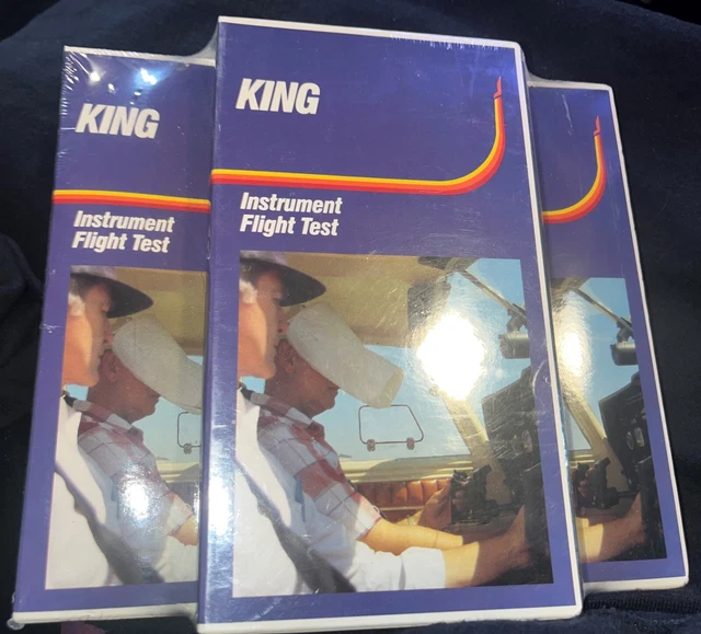 NOS VINTAGE KING Instrument Rating Flight Test 3 VHS & Book Lot
