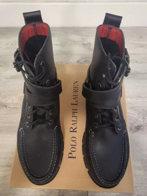 Ralph Lauren Polo, Men's Bighorn Buckle Leather Boot, Size 11D, Brand New