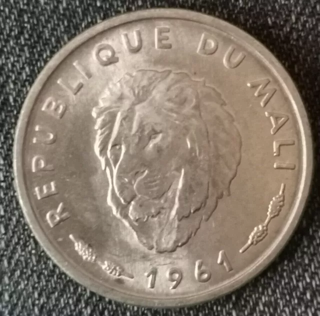 MALI 25 francs 1961 Aluminium, 2.5g, ø 27mm KM# 4 UNC SC