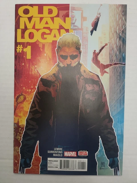 Old Man Logan #1 Lemire Sorrentino Marvel Comics 2016 1st Print Wolverine NM
