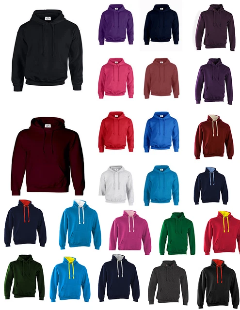 Nuovo Adulti 31 Colori Cappuccio Unisex Top XXS-3XL Pile Jumper Lavoro Indossare