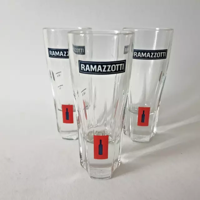 3x Ramazotti Gläser Schnaps Likör 2 cl / 4 cl Glas - Shot