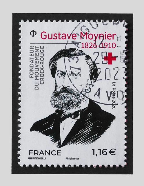 FRANCE 2020 - Yt 5431 Croix-Rouge Gustave Moynier - Oblitéré EUR 2,80
