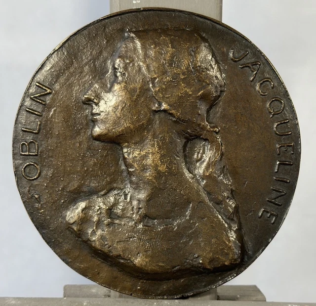 Médaille Française – Jeunes Filles Faisant Un Bouquet – Épreuve D'Édition – Janine Boyer – 1963