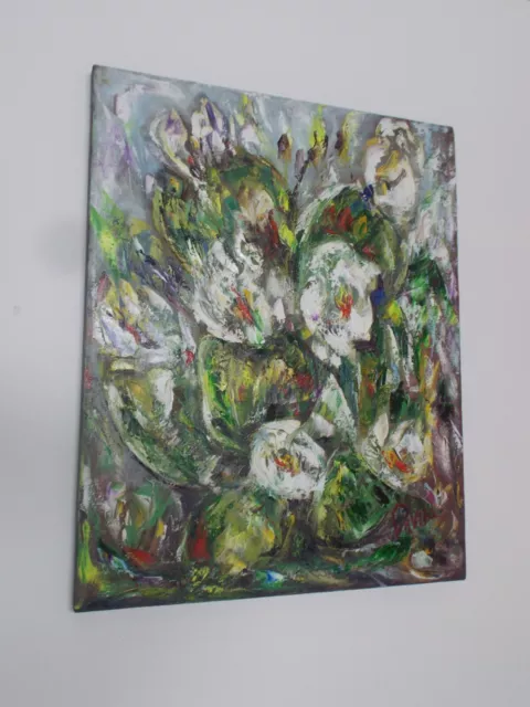 ORIGINAL COLLECTABLE &PRICKLY Pear Cactus" impressionistic oil painting