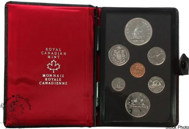 1976 Proof Set with 7 Coins: Library of Parliament Centennial