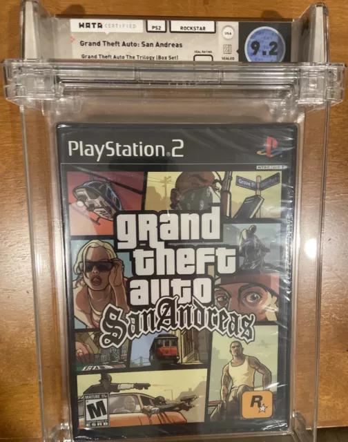 Grand Theft Auto San Andreas PS2 Sealed 95 Mint Trilogy Version Playstation