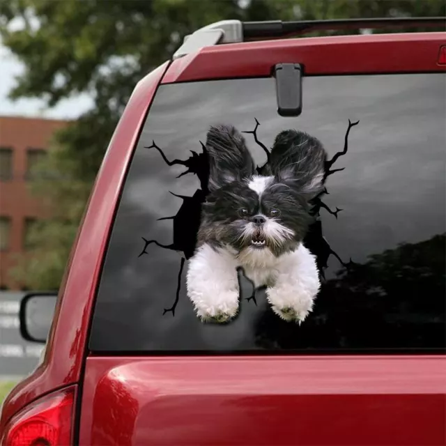 FUNNY,Shih Tzu window sticker,car sticker,Shih Tzu car decal,DOG lover decal