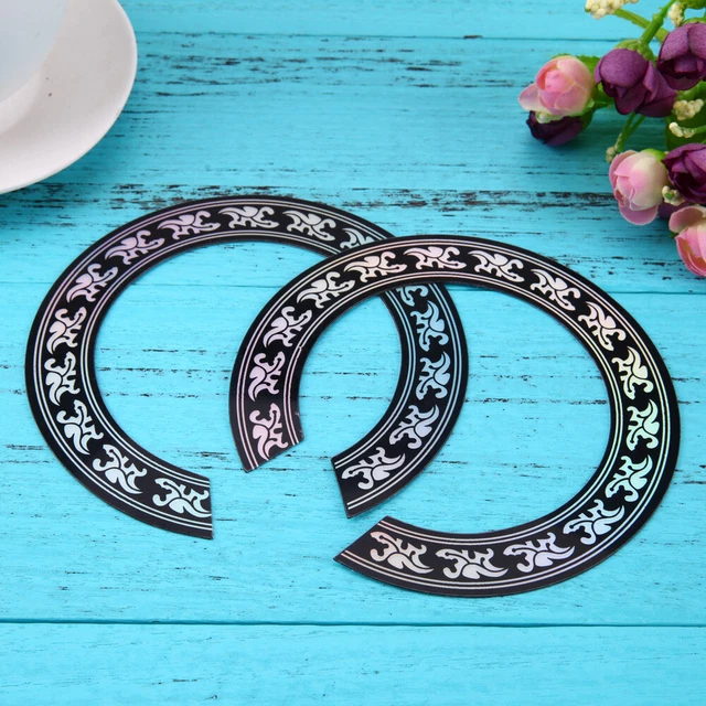 Guitar Circle Sticker Adhesive Inlay Stickers Decals for Acoustic (38 39 inch)