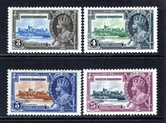 British Honduras KGV 1935 Silver Jubilee Set SG143-146 LM/Mint