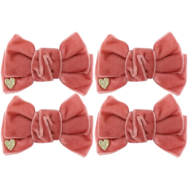 4 Pairs Toddler Hair Clips Hair Bow Clips Girls Headdress