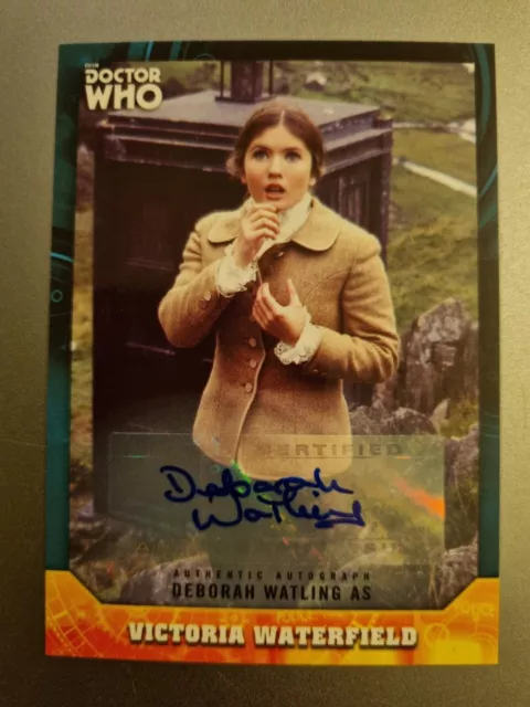 Doctor Who Deborah Watling as Victoria Autograph trading card Signature Series