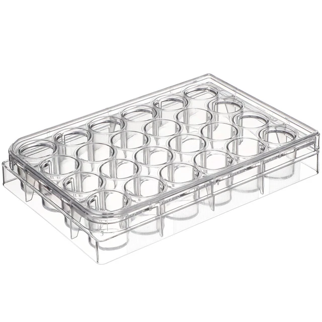Lot De 10 Plaques De Culture Cellulaire 96 Puits - Polystyrène Transparent, Fond Plat, Avec Couvercle - Pour Laboratoire, Biologie, Expériences