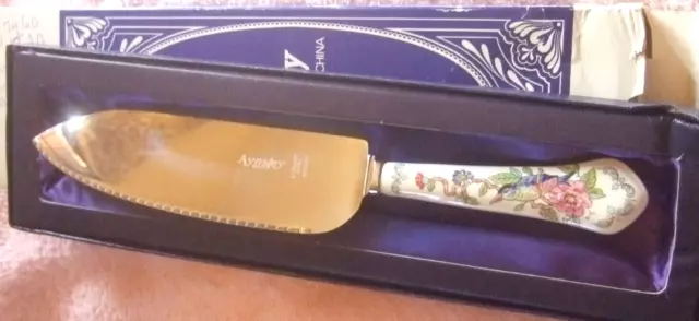 Aynsley Pembroke Bone China Pie Server Never Used Estate Find