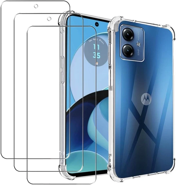 Transparente Handyhülle Für Motorola E14/G04/G04S/G24 – Acryl + TPU, Mit Kantenschutz