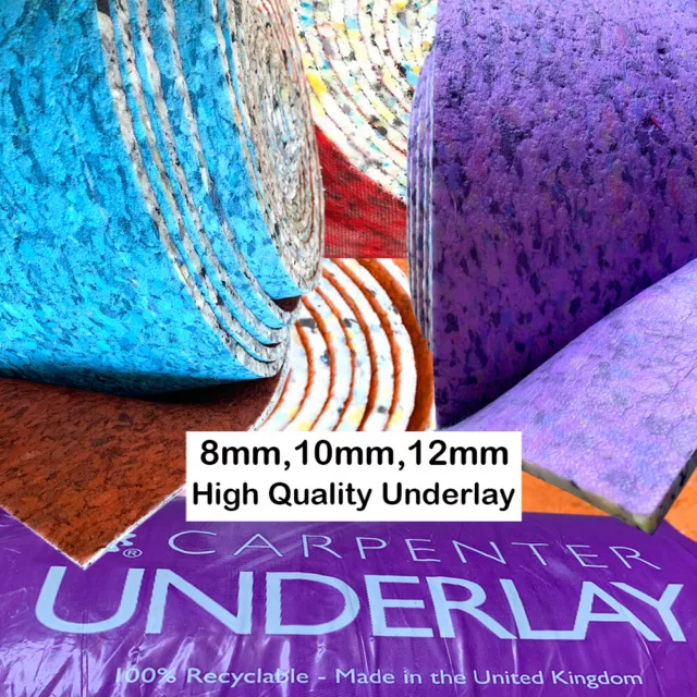 8mm 10mm 12mm Thick Foam Carpet Underlay Roll High Quality Underfoot Soft Feel