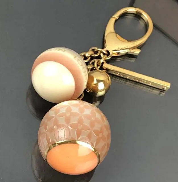 [N.Mint] LOUIS VUITTON Bag Charm Key Ring Ball Bijoux Mini Lin Multicolor  M95507