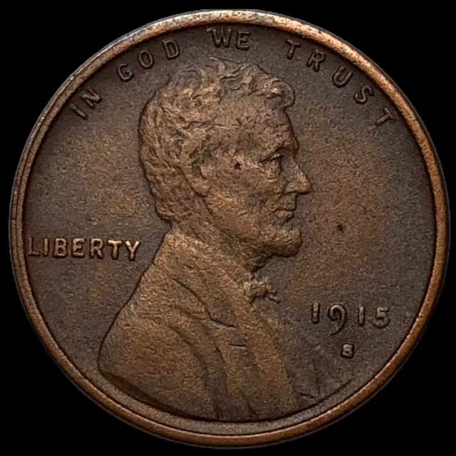 1915 S Lincoln Cent Wheat Penny  J0848