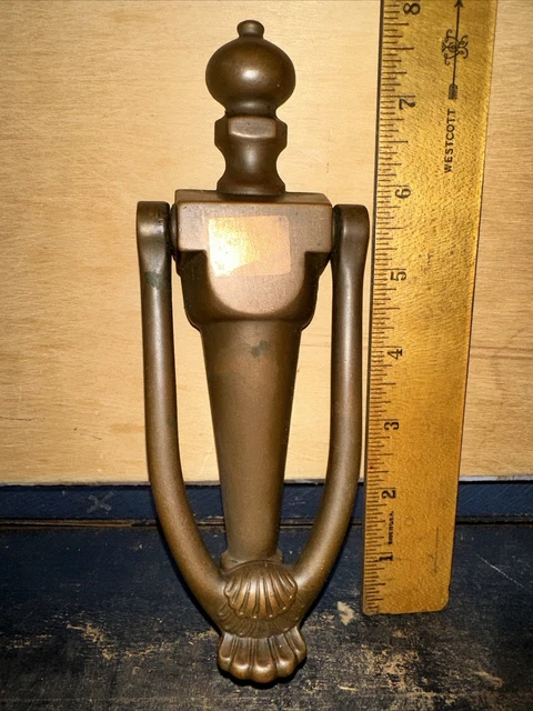 Large Victorian Architectural Salvage Doorknocker Brass