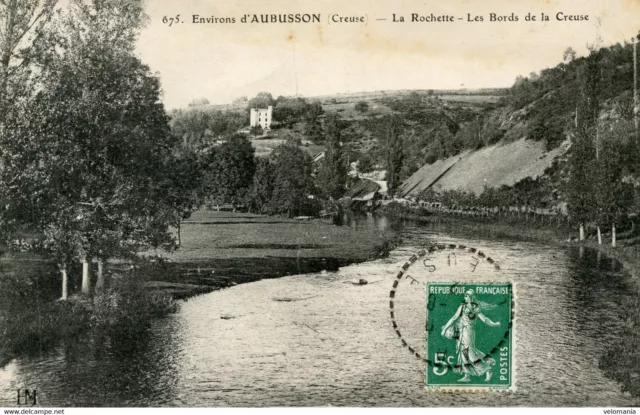 11883 cpa approx. d'Aubusson - La Rochette, the edges of the Creuse