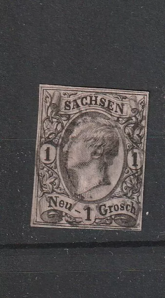 Sachsen König Johann I  Altdeutschland Briefmarken Timbres Stamps Sellos