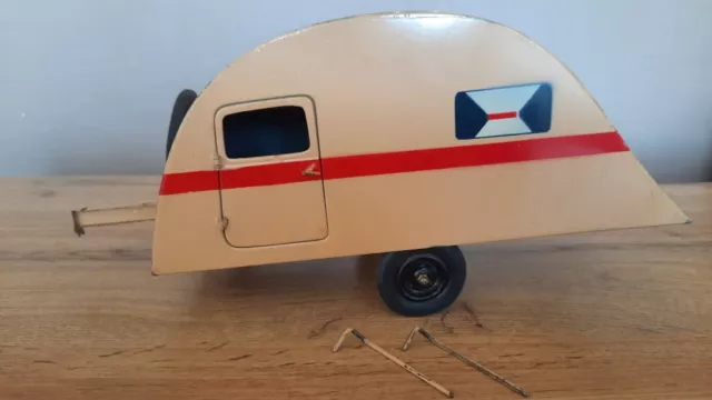 jouet citroen  CIJ  Caravane Rare   1/10   long 37 Cm
