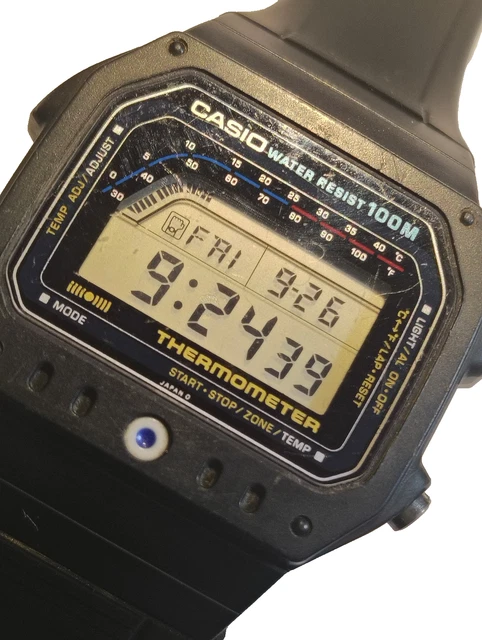 casio カシオ TS-150 動作品 1822 ヴィンテージ CASIO TS-150 DIGITAL Thermometer Watch Rare Vintage Japan