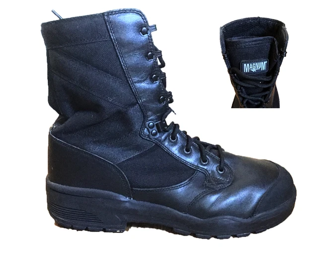 BLACK MAGNUM BOOTS Steel Toe ST Safety Boots Genuine British Army
