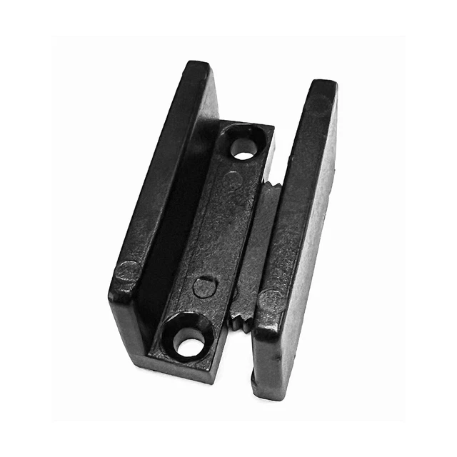 ADJUSTABLE SLIDING SHOWER Door Bottom Guide Frameless Glass 5/16" to 3/