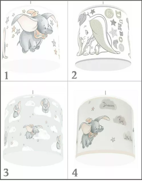 DISNEY'S DUMBO Nursery Ceiling Light Shade 9"(23cm) in 4 DESIGNS  FREE P&P