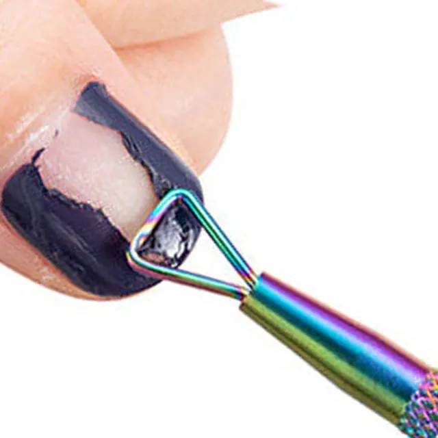 TRIANGLE UV Gel Polish Remover STICK Pusher Scraper Steel Manicure Nail Art Tool