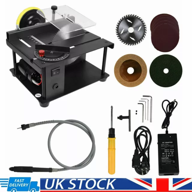 100W Mini Table Saw Cutting Machine Woodworking Hobby DIY Model Multifunctional