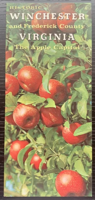 1960'S Historic Winchester Frederick County Virginia Apple Capital Tourist Guide