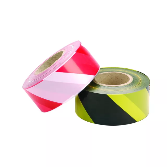 HAZARD WARNING NON ADHESIVE BARRIER TAPE 72mm x  500m