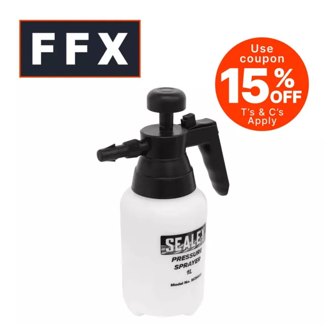 Sealey SCSG02 Pressure Solvent Sprayer with Viton Seals 1ltr