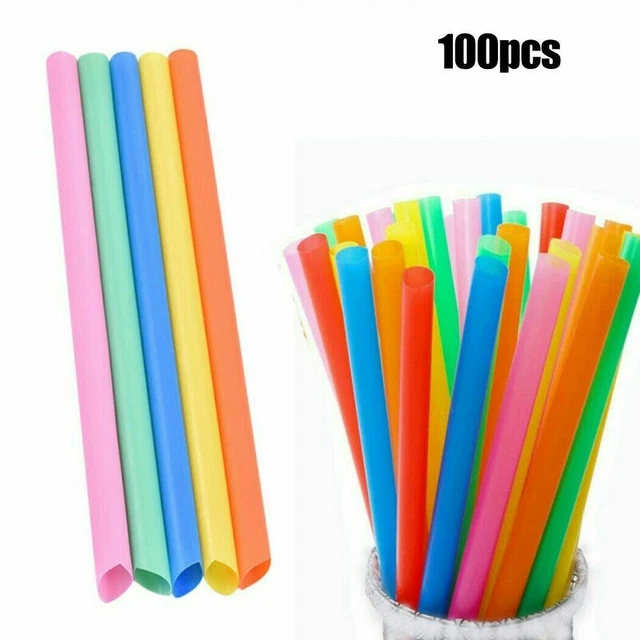 100 un. pajitas para beber té de burbujas jumbo boba extra anchas grasa Reino Unido
