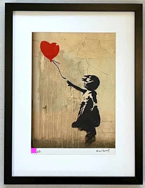 Banksy Original M Arts Edition Lithographie Signée Numérotée /250 + CADRE INCLUS