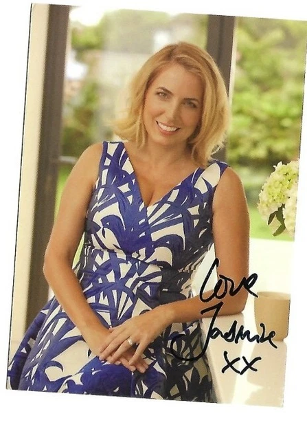 Jasmine Harman A Place in the Sun Presenter Hand Signed Photo Card 6 x 4