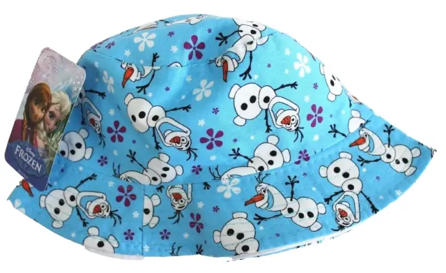 Disney Frozen Olaf Kids' Print Bucket Hat Sun Gardening Beach Hat Blue