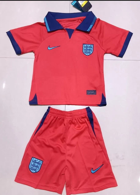 Neu 2022/23 World Cup England Herren/Kinder Auswärts / Pre Match Fußball Trikot~