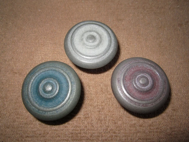 3 Exxel Olde World 1 1/2" Multi-Color Cabinet Door / Drawer Pull Knobs Lot#3