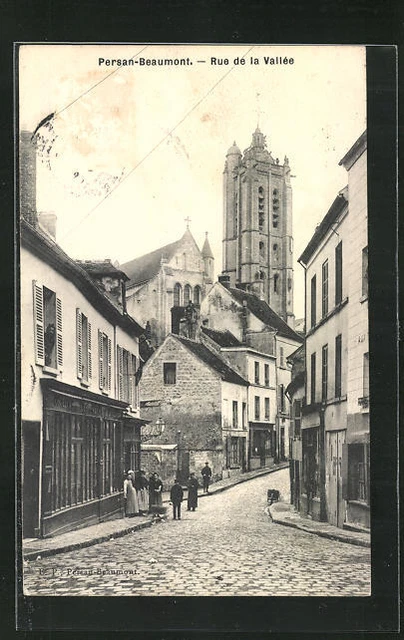 CPA Persan-Beaumont, Rue de la Vallee, vue de la rue