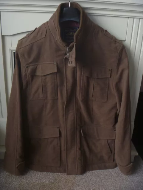 NEXT Signature Collection- Moleskin Jacket/ Coat Size XL  UK Brown Smart Mens