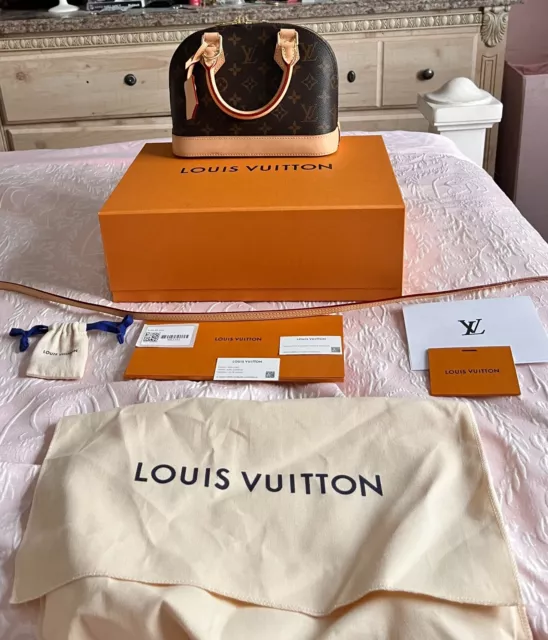 Authenticated Used Louis Vuitton M53152 Alma BB Monogram Handbag Canvas  Ladies