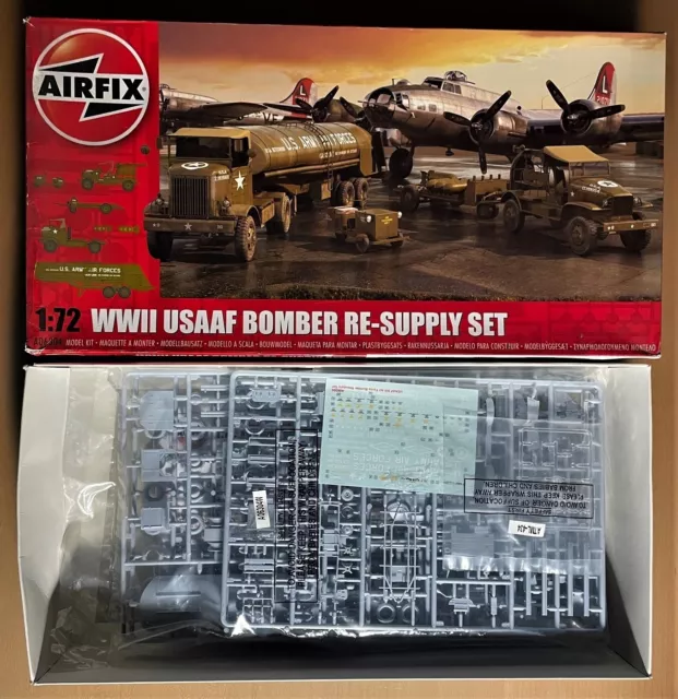 Airfix A06304 - Wwii Usaaf Bomber Re-Supply Set - 1/72 Plastic Kit