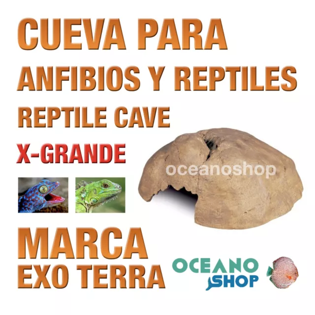 CUEVA PARA ANFIBIOS Y REPTILES REPTILE CAVE X-Grande Exo Terra Realista